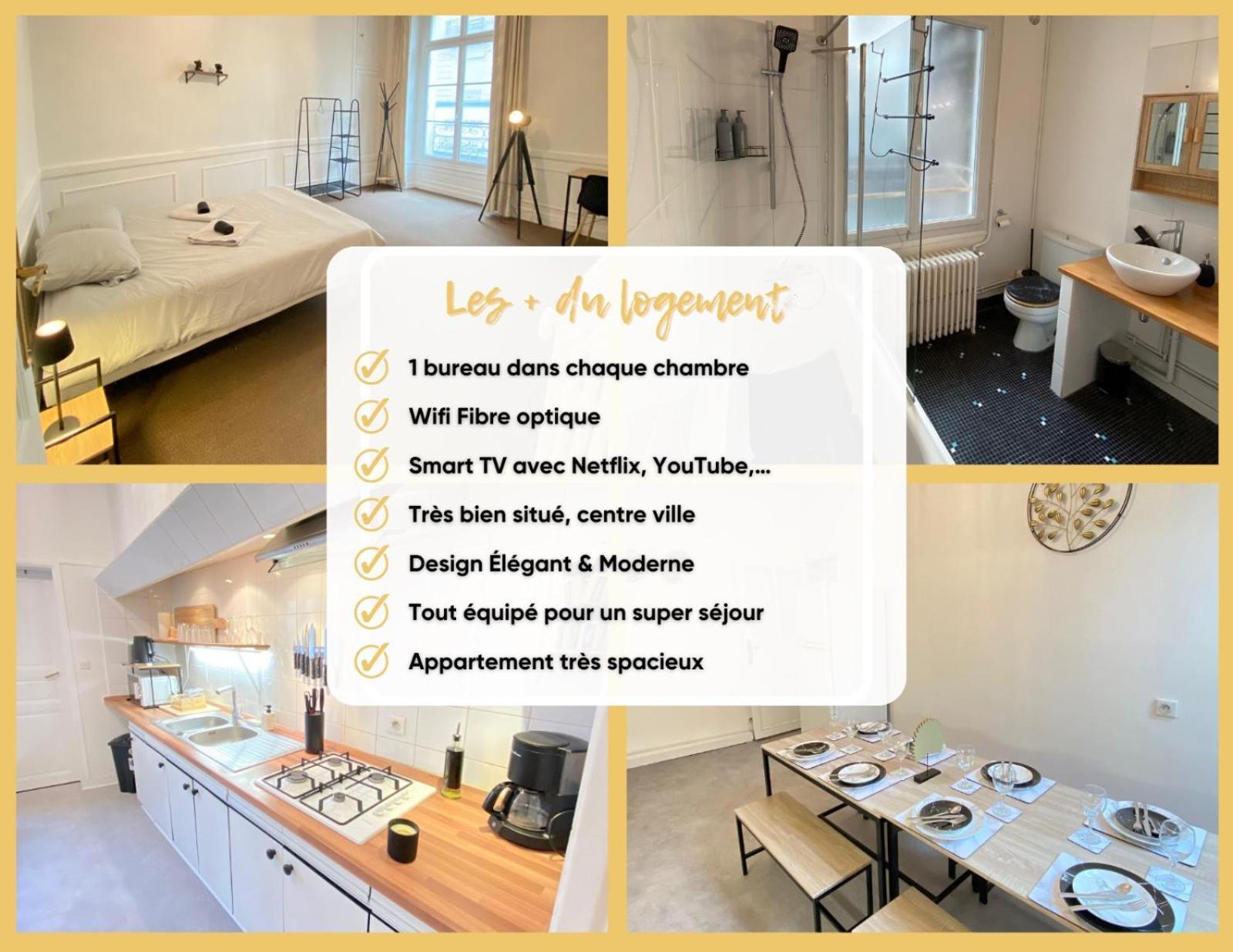 L'Appartement Privilege - 4 Chambres - Coeur D'Angers, Spacieux Et Elegant Buitenkant foto